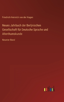 Book cover for Neues Jahrbuch der Berljnischen Gesellschaft für Deutsche Sprache und Alterthumskunde