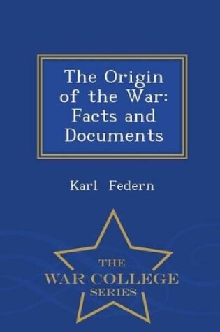 Cover of The Origin of the War