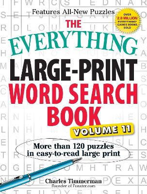 Book cover for The Everything Large-Print Word Search Book, Volume 11