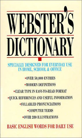 Book cover for Webster's Dictionary