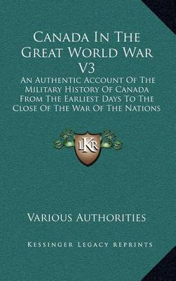 Book cover for Canada in the Great World War V3