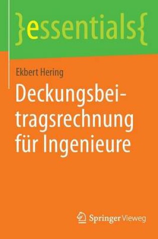 Cover of Deckungsbeitragsrechnung fur Ingenieure