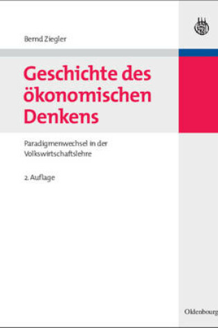 Cover of Geschichte des ökonomischen Denkens