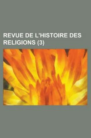 Cover of Revue de L'Histoire Des Religions (3)