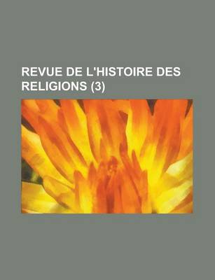 Book cover for Revue de L'Histoire Des Religions (3)