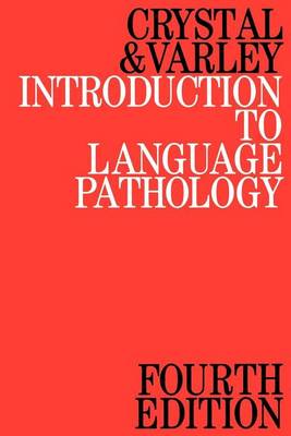 Book cover for Introduction to Language Pathology