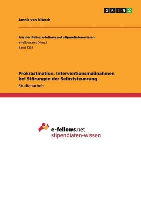 Book cover for Prokrastination. Interventionsmaßnahmen bei Störungen der Selbststeuerung