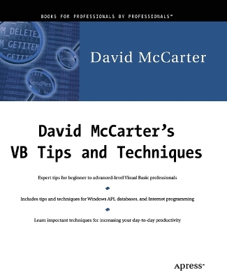 Book cover for David McCarter's VB Tips and Techniques