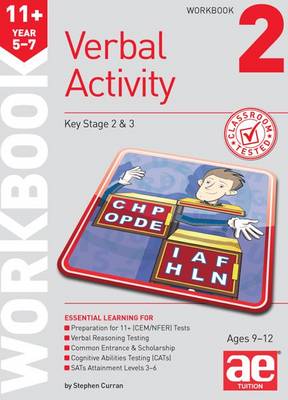 Book cover for 11+ Verbal Activity Year 5-7 Workbook 2