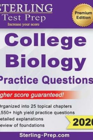 Cover of Sterling Test Prep College Biology Practice Questions