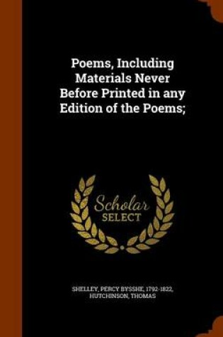 Cover of Poems, Including Materials Never Before Printed in Any Edition of the Poems;