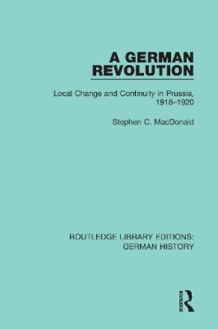 Cover of A German Revolution