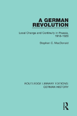 Book cover for A German Revolution