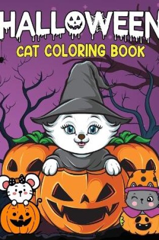 Cover of Halloween Cat Coloring Book