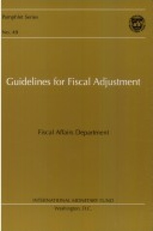 Cover of Guidelines for Fiscal Adjustment