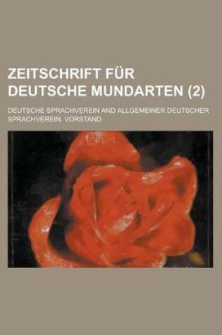 Cover of Zeitschrift Fur Deutsche Mundarten (2 )
