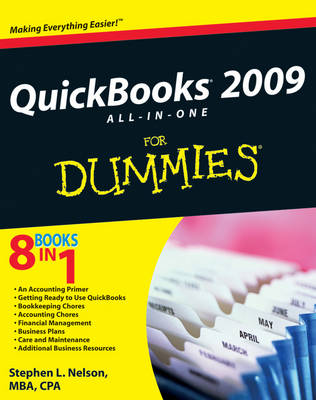 Book cover for QuickBooks 2009 All-in-One For Dummies