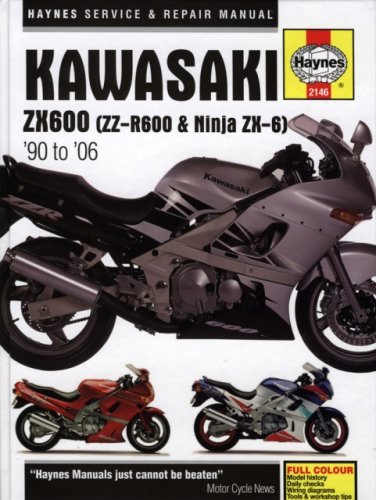 Book cover for Kawasaki ZX600 (ZZ-R600 & Ninja ZX-6) Service and Repair Manual