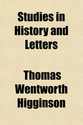 Cover of Studies in History and Letters