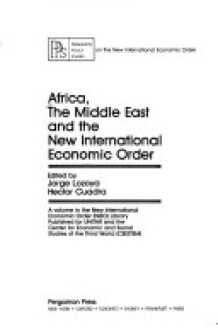 Cover of Africa, the Middle East and the New International Economic Order