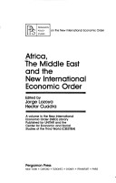 Book cover for Africa, the Middle East and the New International Economic Order