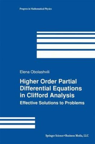 Cover of Higher Order Partial Differential Equations in Clifford Analysis