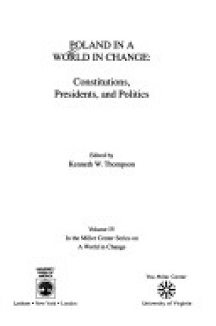 Cover of Poland in a World in Change