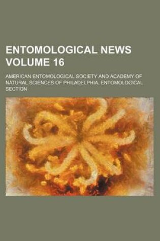 Cover of Entomological News Volume 16