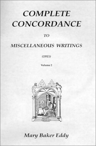 Book cover for Complete Concordance to Miscellaneous Writings (1915)