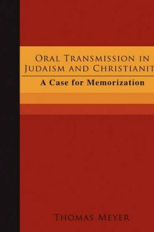 Cover of Oral Transmission in Judaism and Christianity