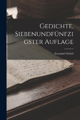 Book cover for Gedichte, Siebenundfünfzigster Auflage