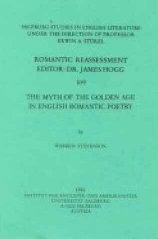 Cover of The Myth of the Golden Age in English Romantic Poetry