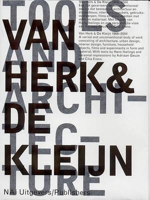 Book cover for Van Herk & De Kleijn - 1973-2002 Architecture and Design