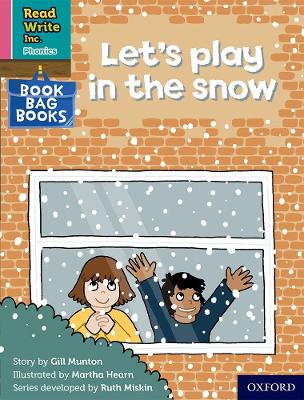 Book cover for Read Write Inc. Phonics: Let's play in the snow (Pink Set 3 Book Bag Book 9)