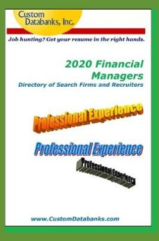 Cover of 2020 Financial Managers Directory of Search Firms and Recruiters
