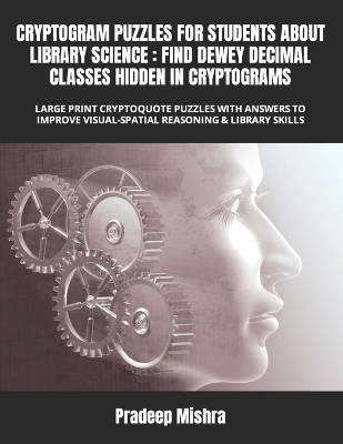 Book cover for Cryptogram Puzzles for Students about Library Science