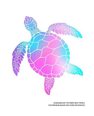 Book cover for Hawaiian Art Pattern Sea Turtle Polynesian Maori Art Honu Notebook