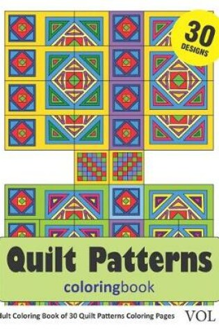 Cover of Quilt Patterns Coloring Book