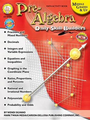 Book cover for Pre-Algebra, Grades 6 - 12