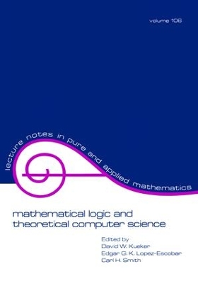 Cover of Mathematical Logic and Theoretical Computer Science