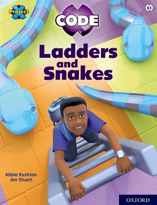Book cover for Project X CODE: Lime Book Band, Oxford Level 11: Maze Craze: Ladders and Snakes