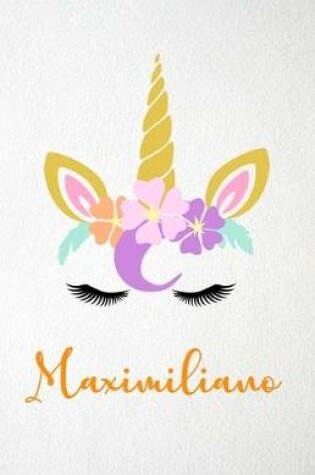 Cover of Maximiliano A5 Lined Notebook 110 Pages