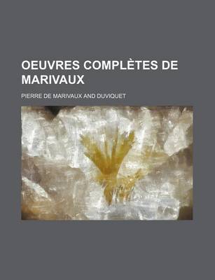 Book cover for Oeuvres Completes de Marivaux