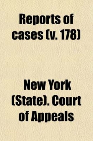 Cover of Reports of Cases (Volume 178)