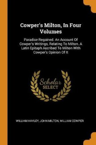 Cover of Cowper's Milton, in Four Volumes