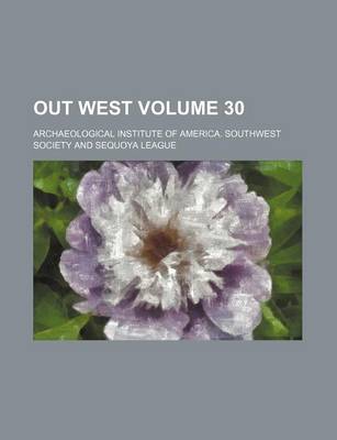 Book cover for Out West Volume 30