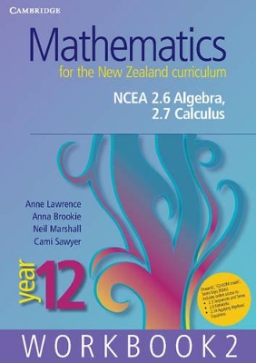 Book cover for Mathematics for the New Zealand Curriculum Year 12 Workbook 2