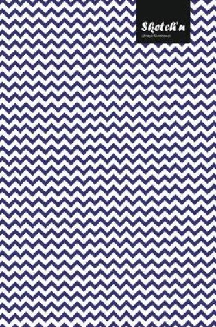 Cover of Sketch'n Lifestyle Sketchbook, (Waves Pattern Print), 6 x 9 Inches (A5), 102 Sheets (Blue)