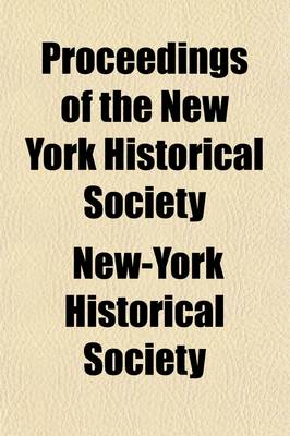 Book cover for Proceedings of the New York Historical Society