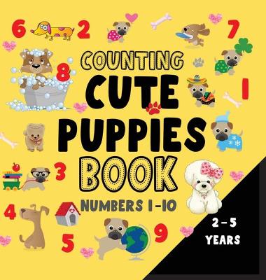 Book cover for Counting puppies book numbers 1-10